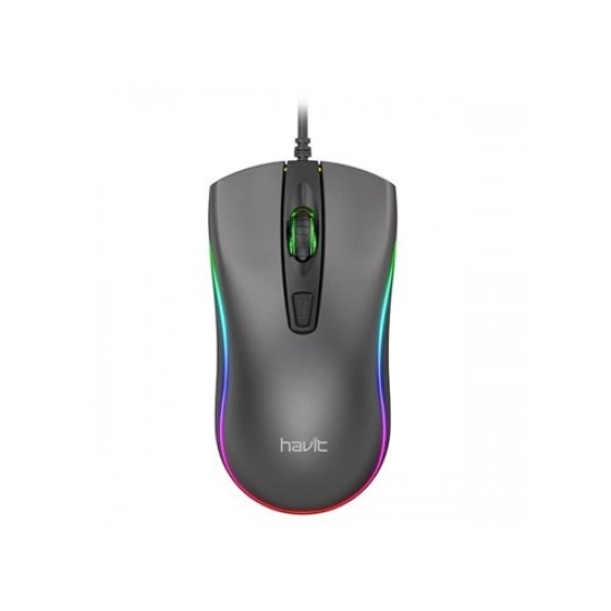 Havit MS72 Cool RGB LED USB Gaming Mouse Black