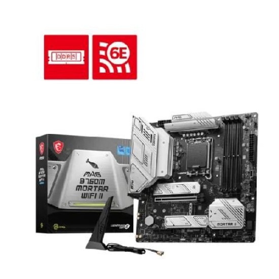 MSI MAG B760M MORTAR WIFI II DDR5 mATX Motherboard