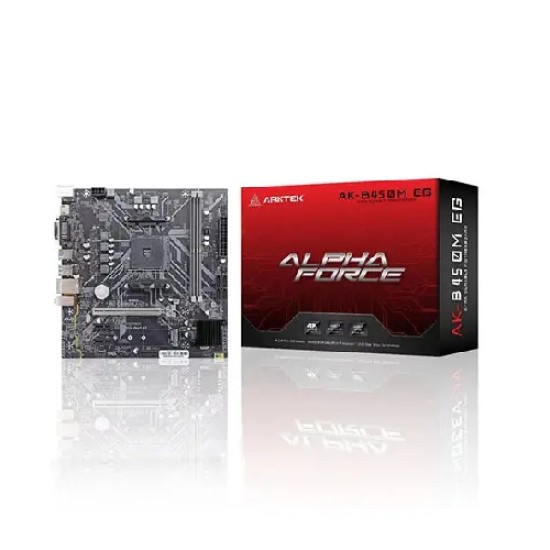 Arktek AK-B450M EG AM4 micro-ATX Motherboard