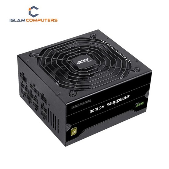 Acer eMachines AC1000 1000W Full Modular 80 Plus Gold Certified Black Power Supply