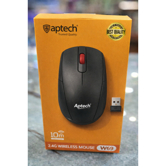 Aptech W69 2.4G Wireless Mouse – Silent, Smooth & Reliable Performance