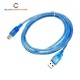 DTECH DT-CU0093 USB Type-A Male to Type-B Male, 1.8 Meter, Blue Printer Cable