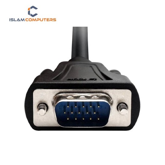 DTECH DT-V005 VGA Male to Male 5 Meter Black Cable