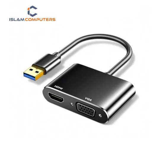 Dtech DT-2906 USB to VGA & HDMI Converter