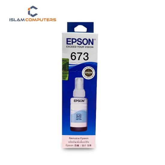 Epson 673 Light Cyan Ink Bottle