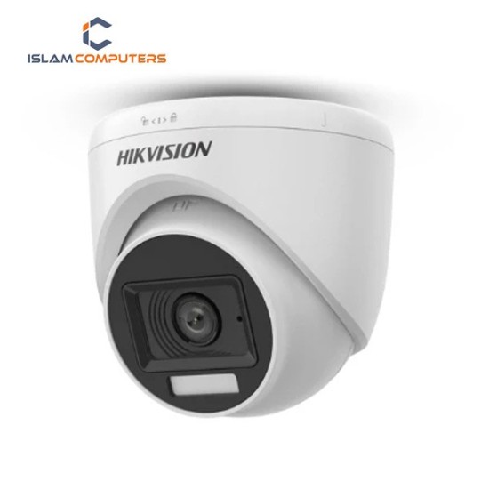 Hikvision DS-2CE76G0T-LPFS 2K Smart Hybrid Light Audio Fixed Turret Camera