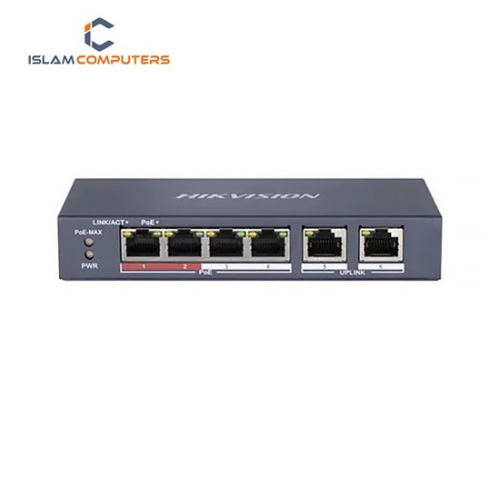 Hikvision DS-3E0106MP-E/M 4 Port Unmanaged PoE Switch