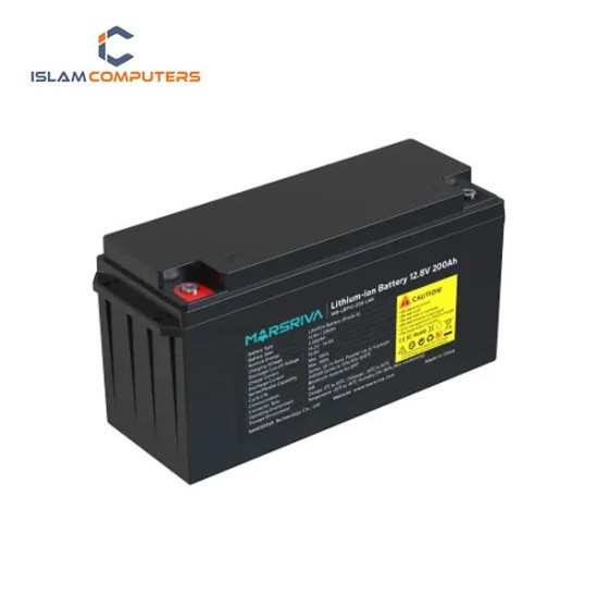 Marsriva MR-LBP12-200-LAR 12.8V 200Ah LiFePO4 Solar Battery