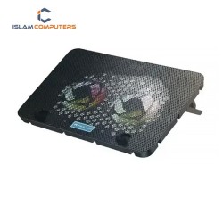 Mikuso Nugts-1 NCP-062 Dual RGB Fan Laptop Cooling Pad( Black )