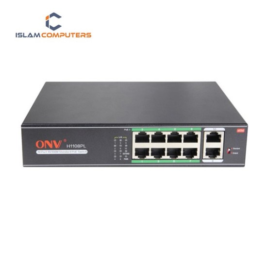 ONV-H1108PL 8 Port POE Switch