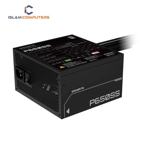 Gigabyte P650SS 650W Non Modular 80 Plus Silver Certified Black PSU