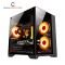 PC POWER ICE CUBE BK M-ATX GAMING CASING WITH 7 ARGB FAN