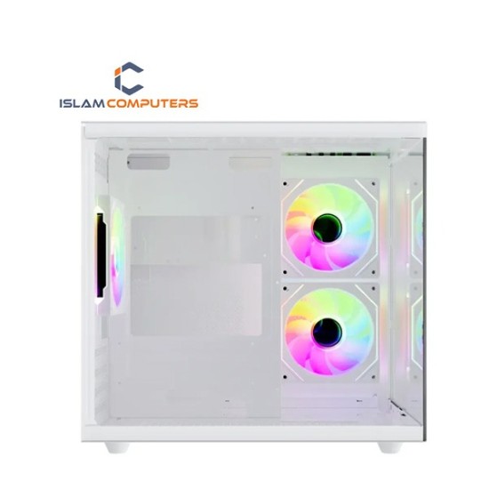 PC POWER ICE CUBE MINI V2 WH Casing With 5 FANS