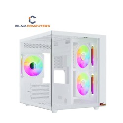 PC POWER ICE CUBE MINI V2 WH Casing With 5 FANS