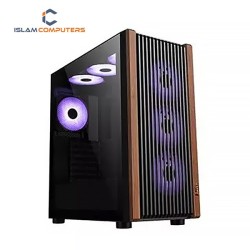PC POWER PP-GS680 4 Fans Wood Mash Gaming Casing