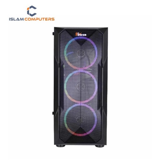 PC Power GC2301 Mid Tower (Mesh Black) ATX Gaming Desktop Casing