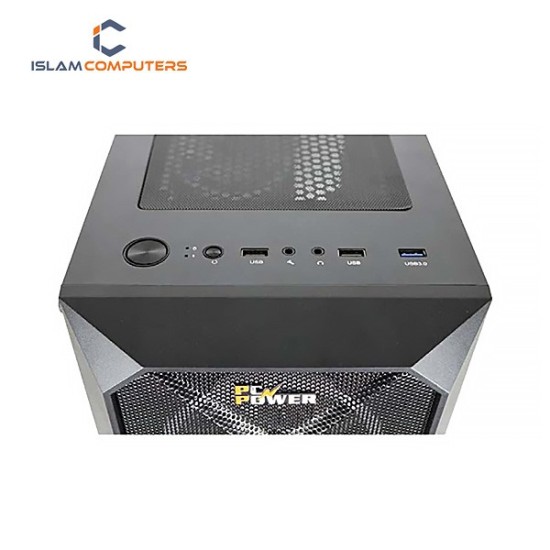 PC Power GC2301 Mid Tower (Mesh Black) ATX Gaming Desktop Casing