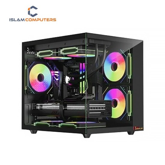 PC Power GS620 ICE Cube Mini V2 5 Fans Gaming Case Black