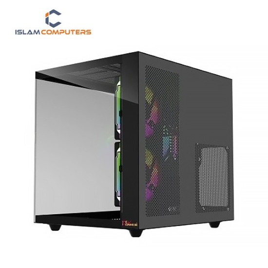 PC Power GS620 ICE Cube Mini V2 5 Fans Gaming Case Black