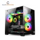 PC Power ICEBOX X2 BK mATX Mid Tower Gaming Casing 5 ARGB FAN