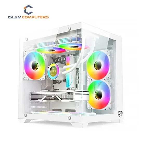 Ice Box Mid PC Power ICEBOX X2 WH mATX Mid Tower Gaming Casing Price in Bangladesh ...