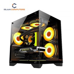 PC Power OCEAN View BK M-ATX Gaming Casing With 3 ARGB Fans