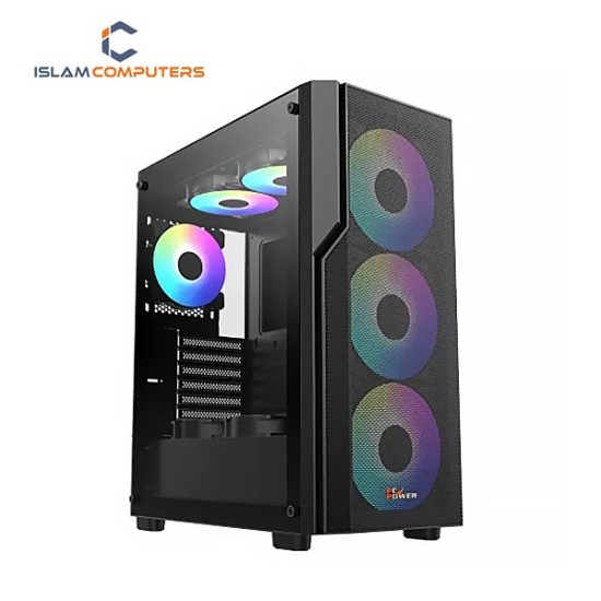 PC Power PG-H450 BK Zero Mesh ATX Gaming Casing