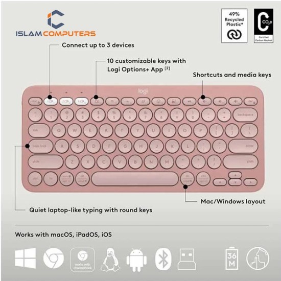 Logitech Pebble 2 Wireless Keyboard & Mouse Combo
