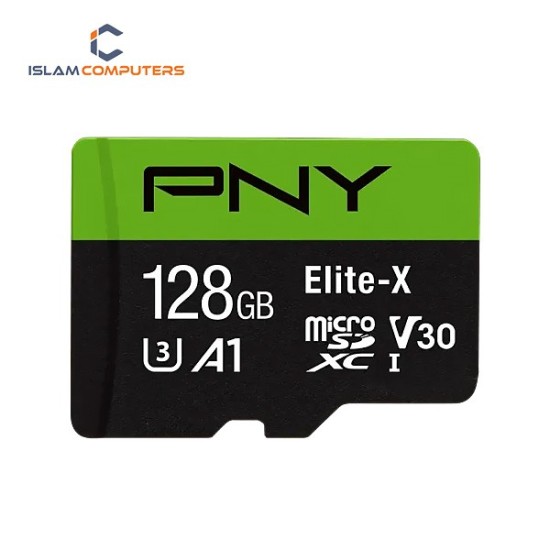 PNY Elite-X 128GB Class 10 U3 V30 microSDXC Memory Card