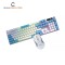 Pc Power Fury Combo RGB Wired (Blue Switch) White Mechanical Gaming Keyboard & Mouse Combo