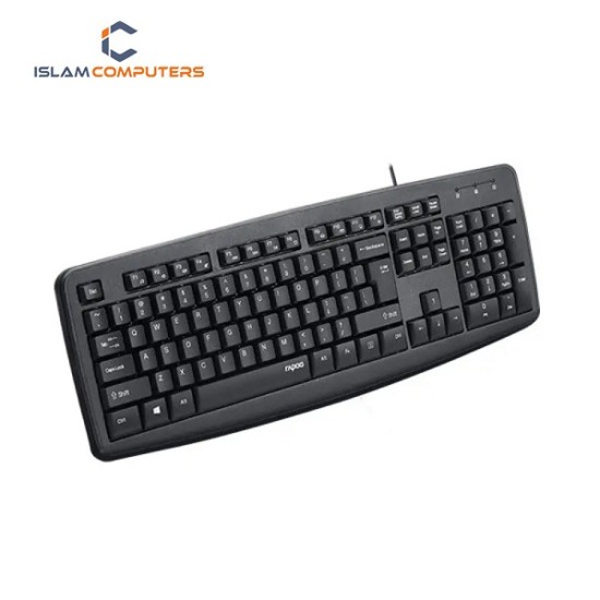 RAPOO NK2600 Spill-resistant Black Wired USB Keyboard