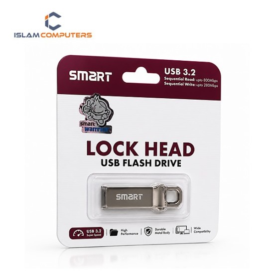 Smart Lock Head 64GB USB 3.2 Pen Drive