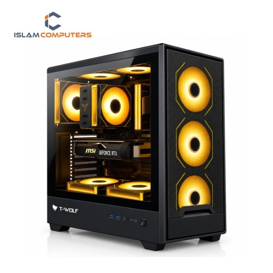 T-Wolf BLAZE BOX X4 ARGB Mid-Tower E-ATX Gaming Casing