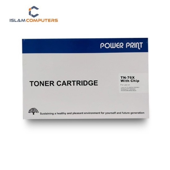 Power Print TN-76X Black Toner With Chip For HP LaserJet Pro