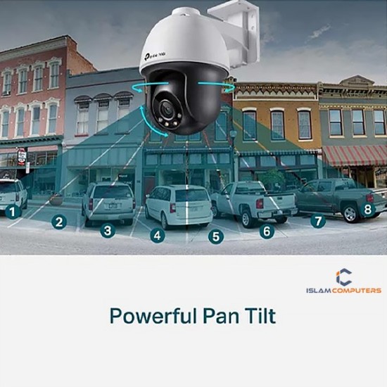 TP-Link VIGI C540 (4mm) (4MP) Outdoor Full-Color Pan Tilt Dome IP Camera