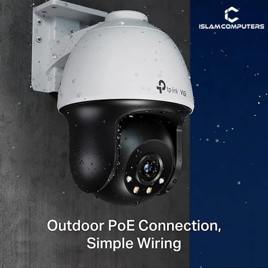 TP-Link VIGI C540 (4mm) (4MP) Outdoor Full-Color Pan Tilt Dome IP Camera