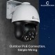 TP-Link VIGI C540 (4mm) (4MP) Outdoor Full-Color Pan Tilt Dome IP Camera