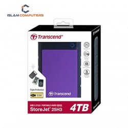 Transcend StoreJet 25H3 4TB USB 3.1 External 2.5" Portable Hard Disk
