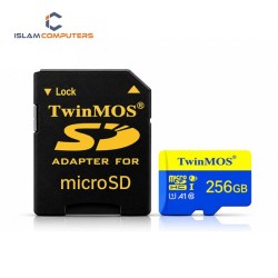 TwinMOS 256GB MicroSDXC UHS-I U3 Class 10 V30 Memory Card with Adapter #TM256MSDXC10V30U3