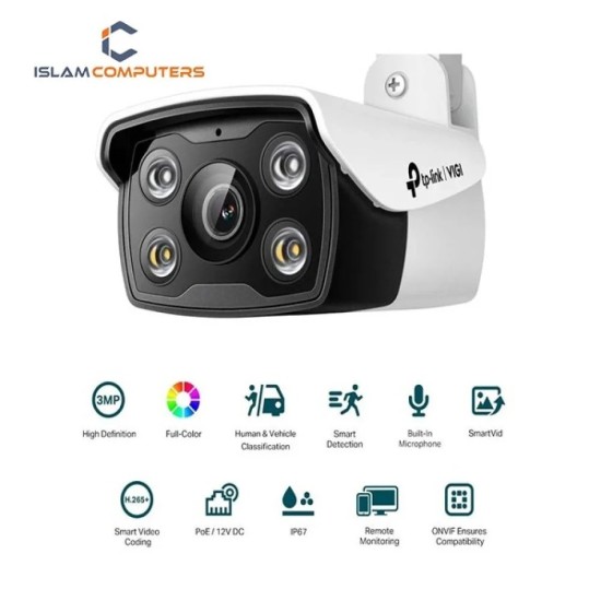 TP-Link VIGI C330 3MP 4mm Full-Color Audio Bullet IP Camera