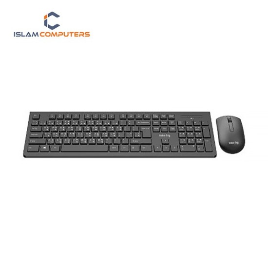 Value Top KMW1095B Black Wireless Keyboard & Mouse Combo with Bangla