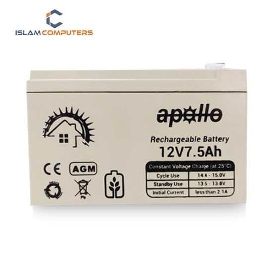 Apollo 12V-7.5Ah AGM Battery