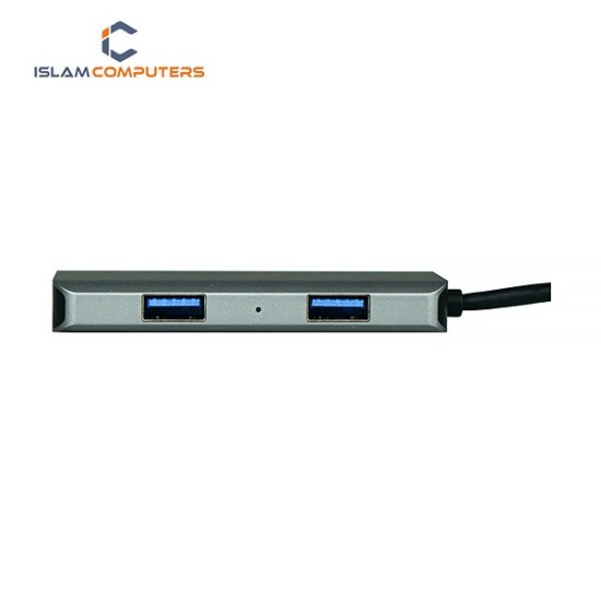 Xtreme Type-C Male to HDMI & Dual USB 3.0 Female Gray Multi-Interface HUB