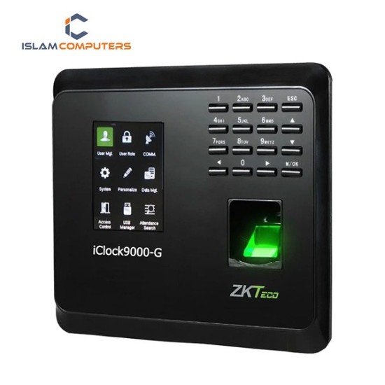 ZKTeco iClock9000-G Fingerprint Time Attendance & Access Control Terminal with Adapter