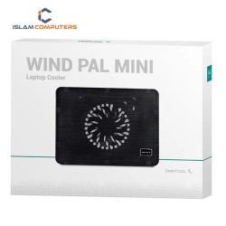 DeepCool WIND PAL MINI Black Laptop Cooling Pad with Blue LED Fan