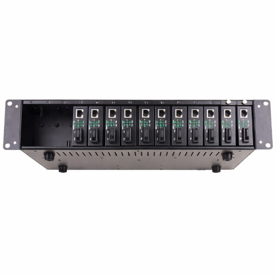 D‑Link Compatible 14‑Slot MC Chassis – Rackmount Media Converter Chassis