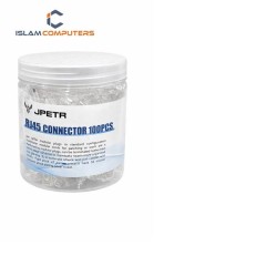 JPETR RJ45 Connector 100PCS (Cat5e/Cat6 Modular Plug)