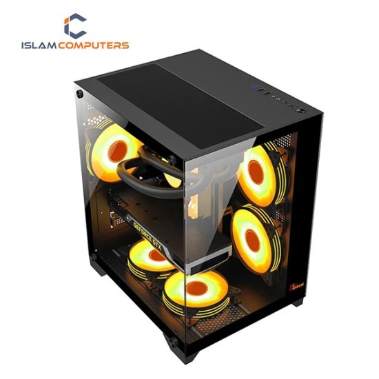 PC Power OCEAN VIEW BK M-Atx Mid Tower Gaming Case