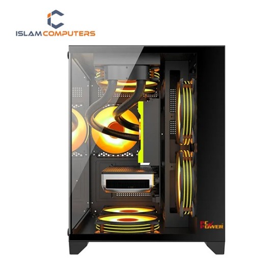 PC Power OCEAN VIEW BK M-Atx Mid Tower Gaming Case