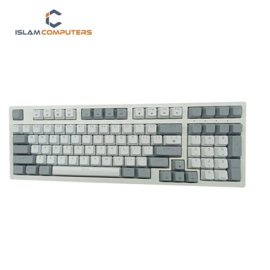 Pc Power K98 RGB White & Gray Wired Mechanical Gaming Keyboard
